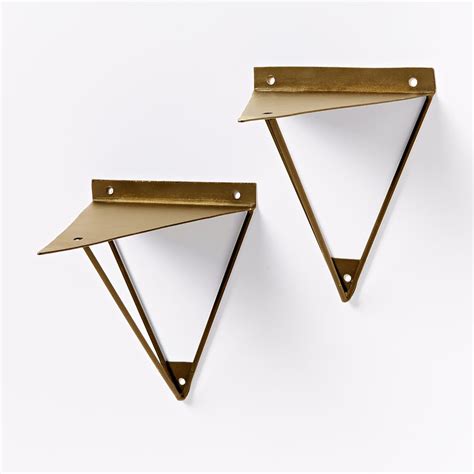 Mid Century Shelf Brackets 